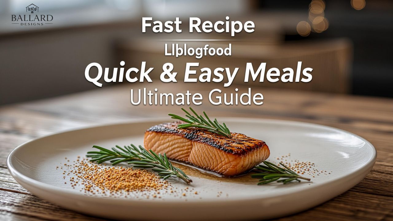 Fast Recipe Llblogfood: Quick & Easy Meals Ultimate Guide