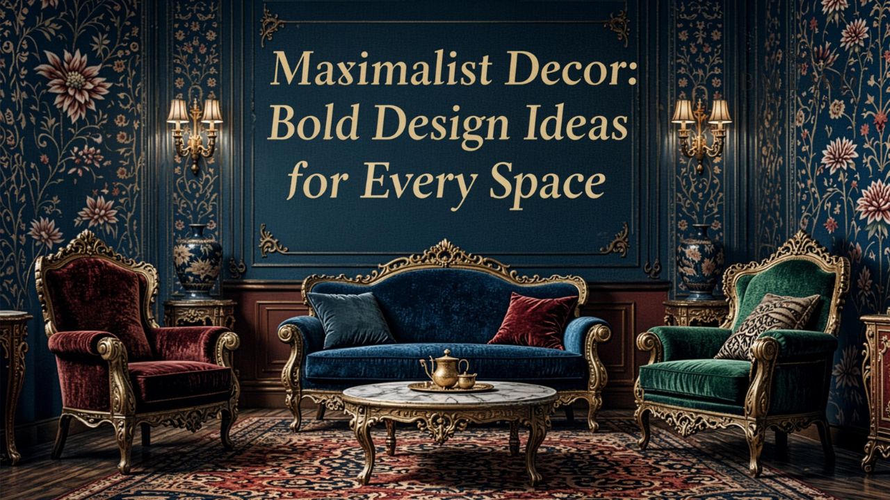 Maximalist Decor: Bold Design Ideas for Every Space