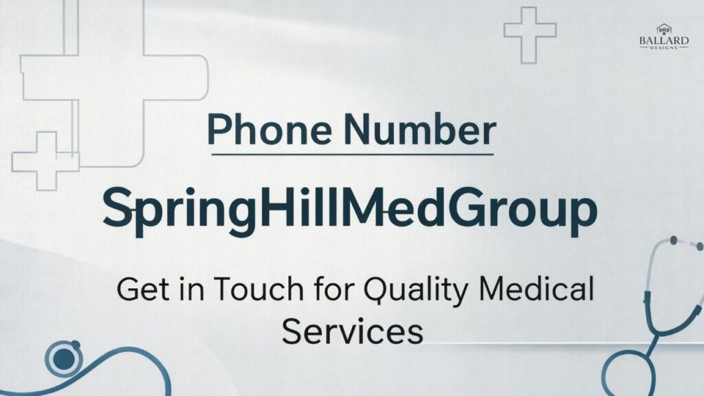 Phone Number SpringHillMedGroup: Get in Touch for Quality Medical Services