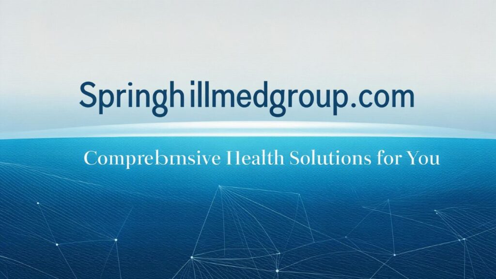 Springhillmedgroup.com: Comprehensive Health Solutions for You